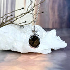 Smoky Quartz Butterfly Pendant