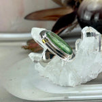 Green Crystal Bar Ring
