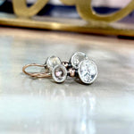 Moonstone And Topaz Earrings