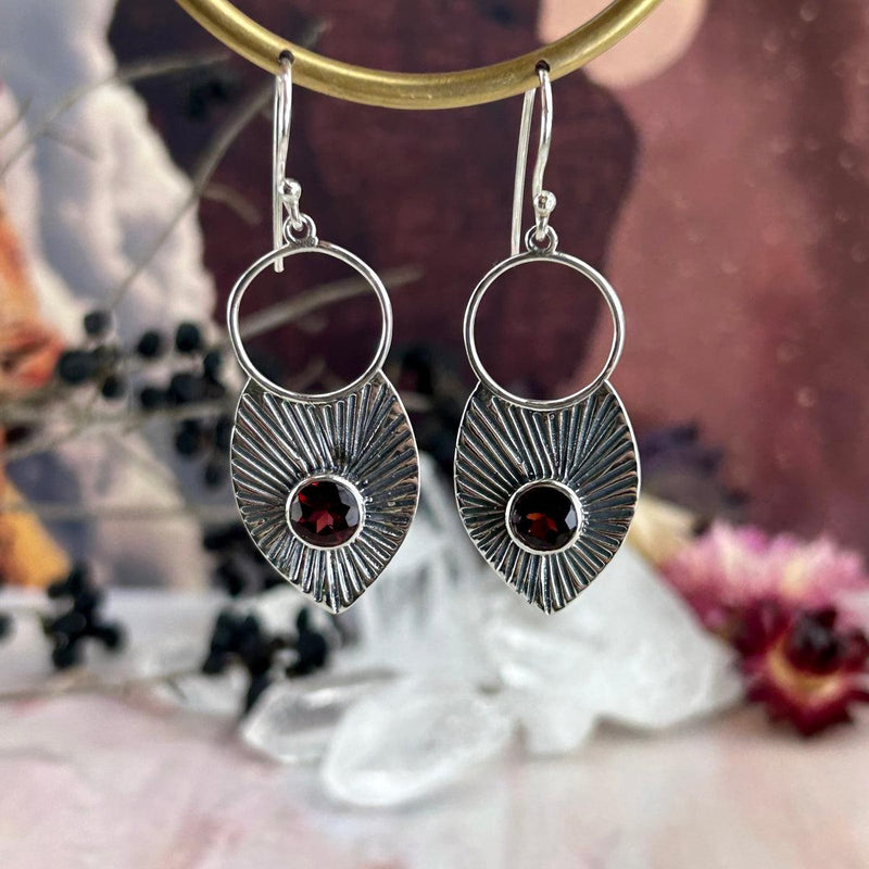 Crystal Fan Earrings