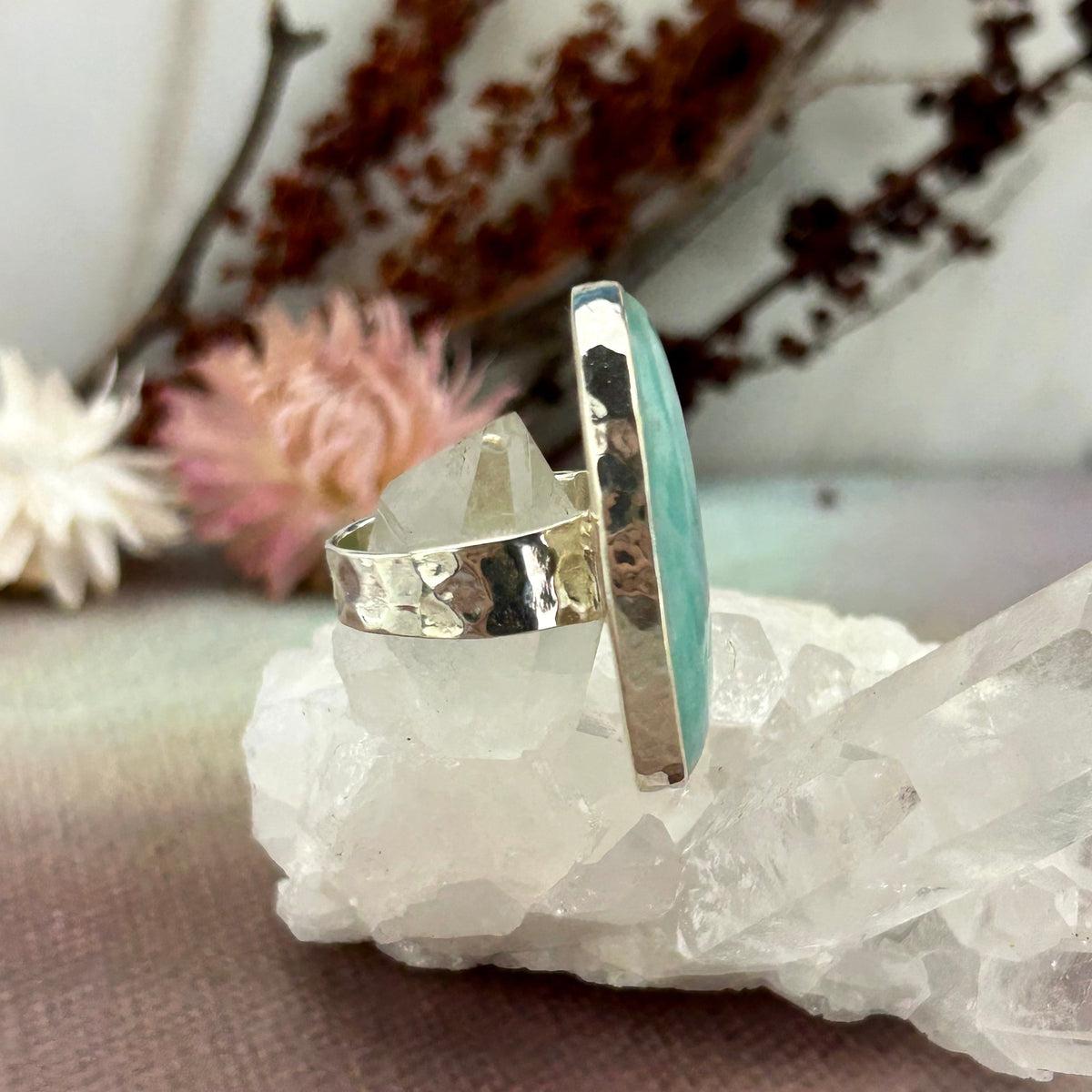 Amazonite Sterling Silver Ring