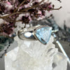 Aquamarine Trillion Cut Ring