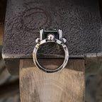 Ice Blue Sri Lankan Topaz Chunky Ring By Lauren Harris