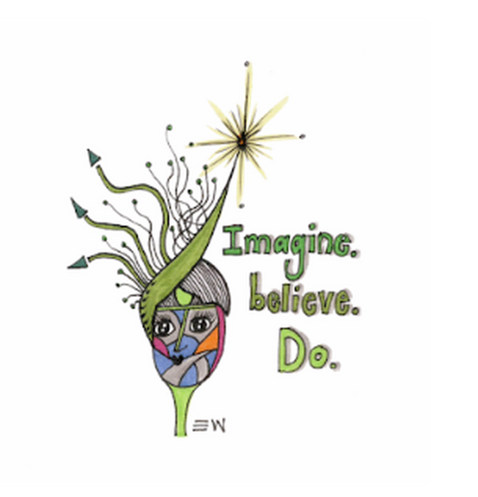 Imagine Believe Do Card