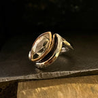 Pale Pink Killiecrankie Diamond, 9ct Rose Gold & 925 Ring By Lauren Harris