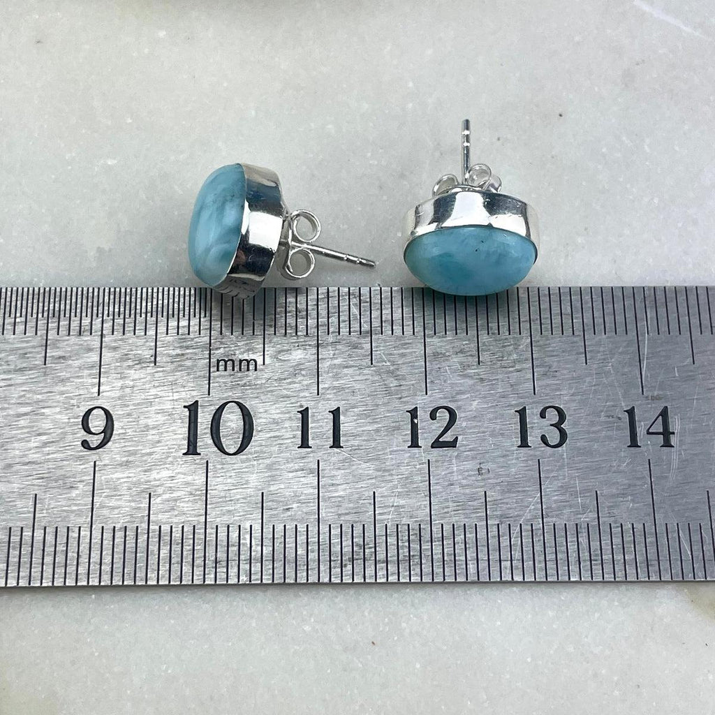 Real Larimar Earrings