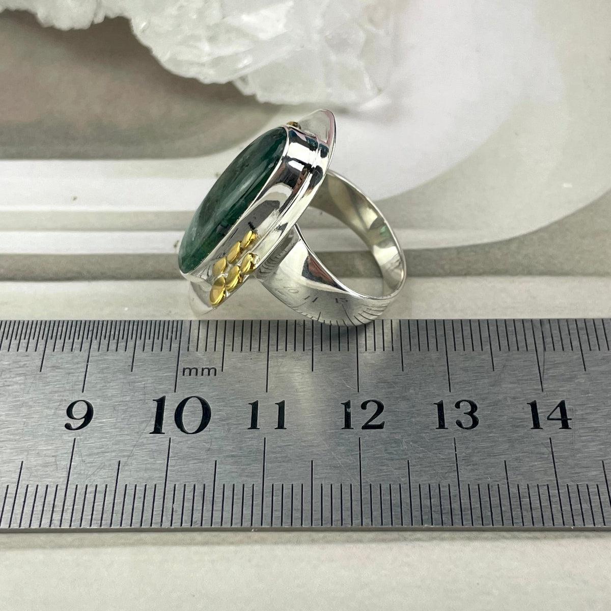Gold And Silver Kyanite Ring