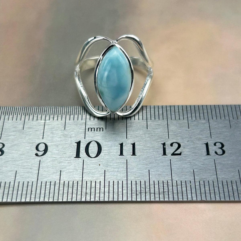 Delicate Larimar Ring