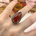 Orange Crystal Silver Jewellery