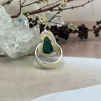 Malachite Teardrop Ring