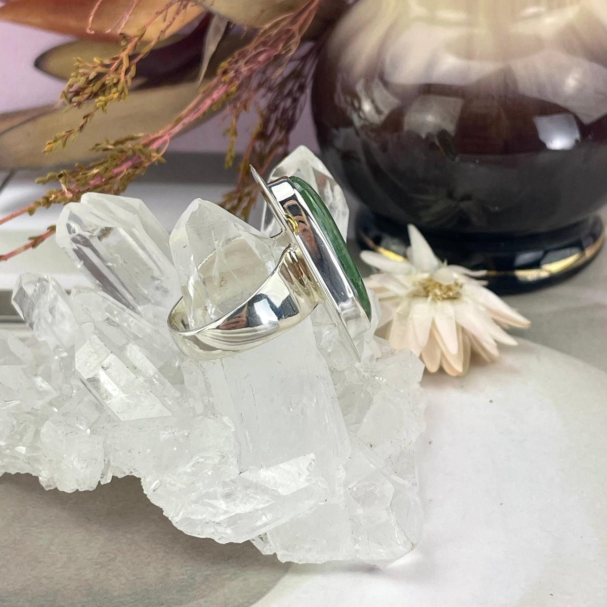 Green Crystal Silver Jewellery
