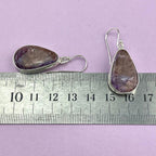 Charoite Pear Shaped Earrings