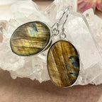 Bright Flash Labradorite Earrings