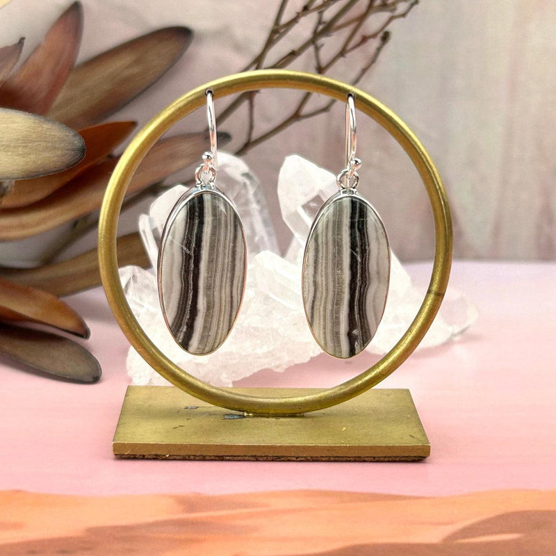 Sterling Silver Stone Earrings