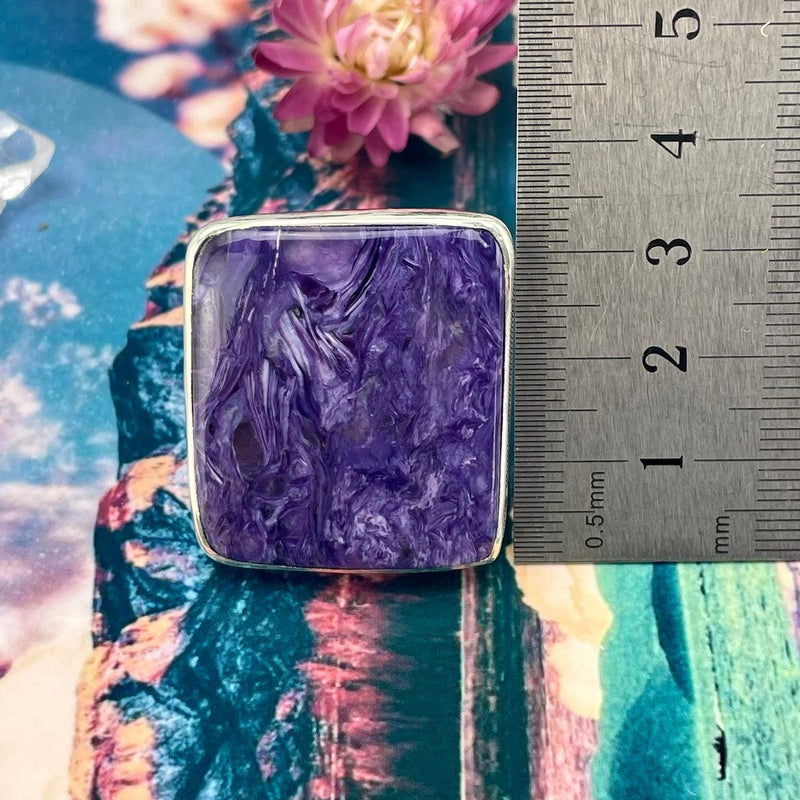 Vibrant Purple Crystal Ring