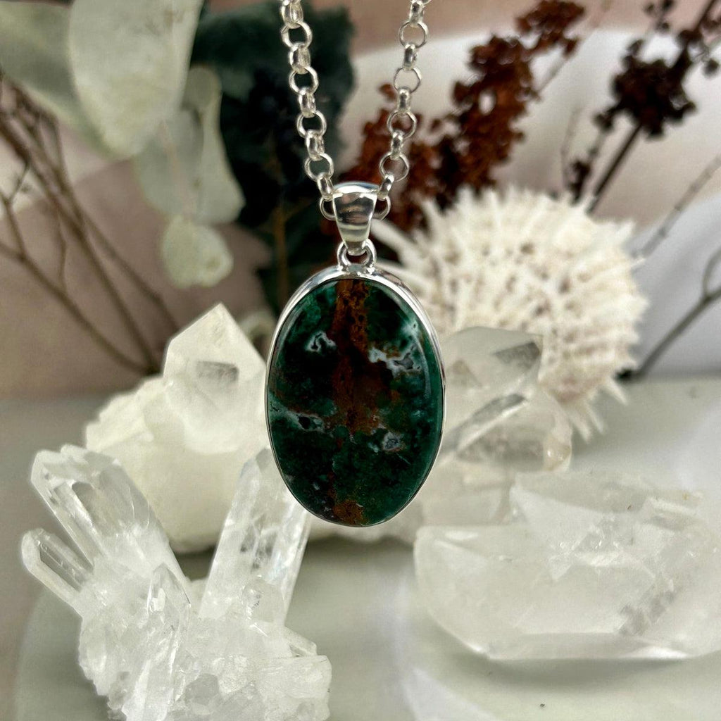 Chrysocolla With Druzy Pendant