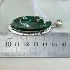 Chrysocolla In Tempered Sterling Silver