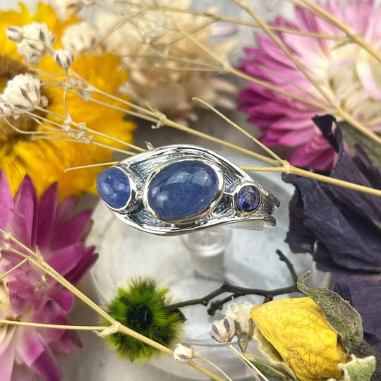 Tanzanite Three Stone Ring