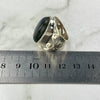 Labradorite Silver Pattern Ring