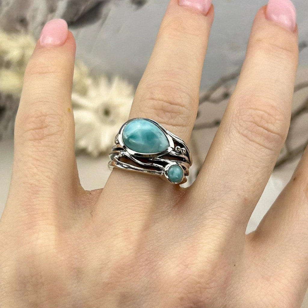 Ornate Design Larimar Jewellery