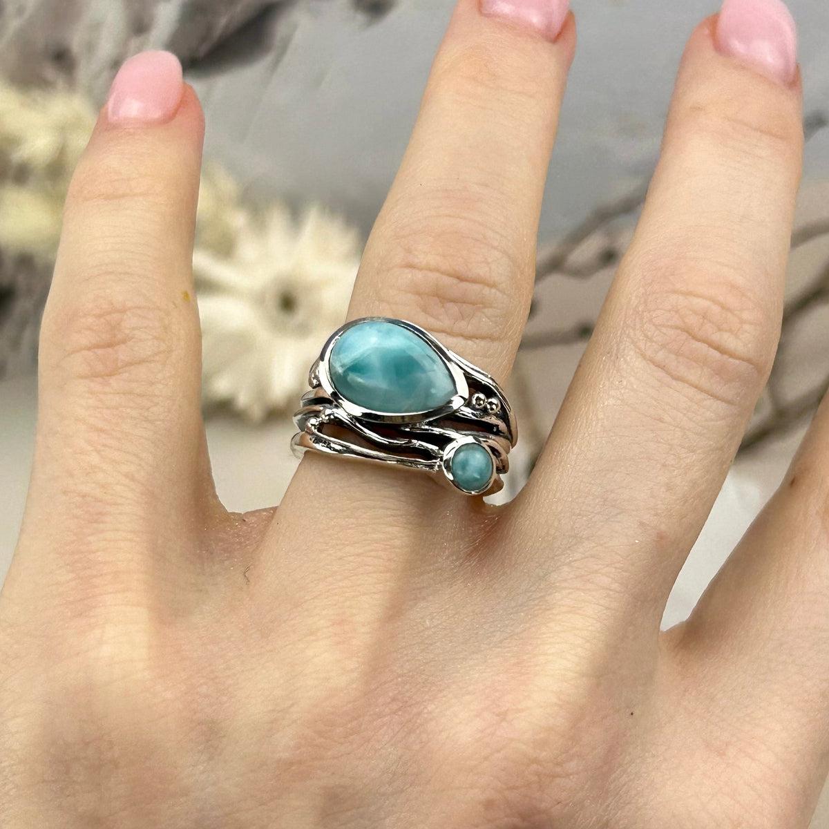 Ornate Design Larimar Jewellery