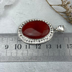 Carnelian Sterling Silver Necklace