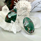 Chrysocolla With Druzy Jewellery