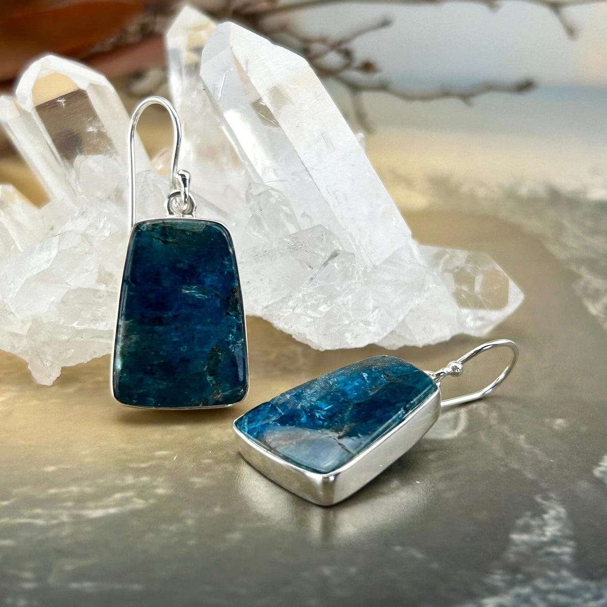 Apatite Geometric Earrings