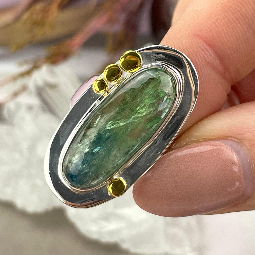 Mixed Colour Kyanite Ring