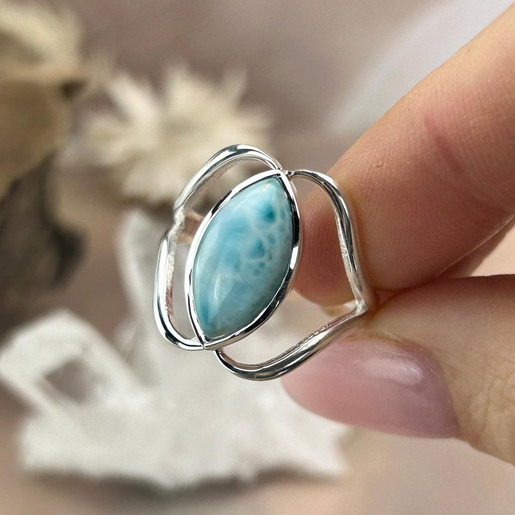 Blue Stone Silver Ring