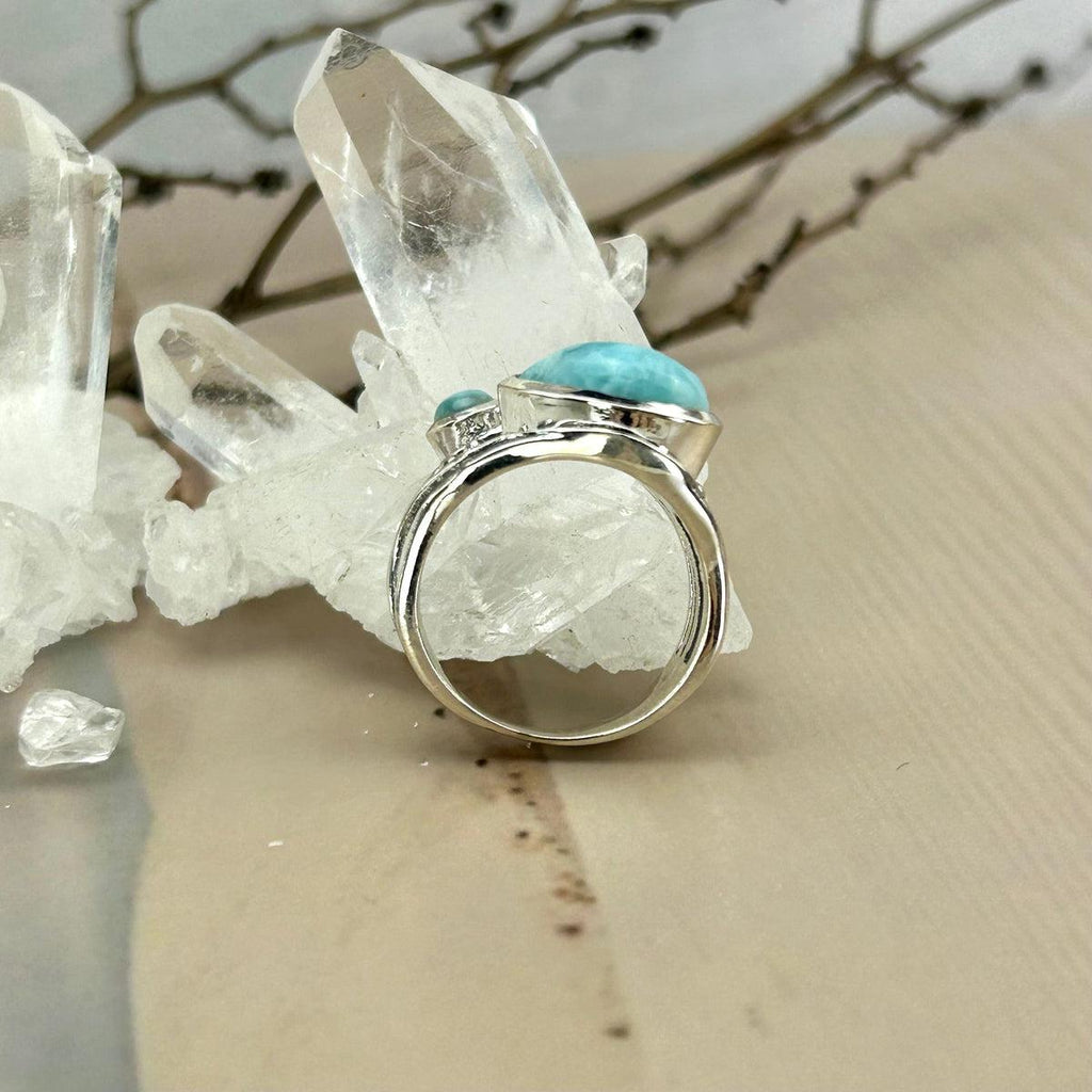 Pectolite Crystal Ring