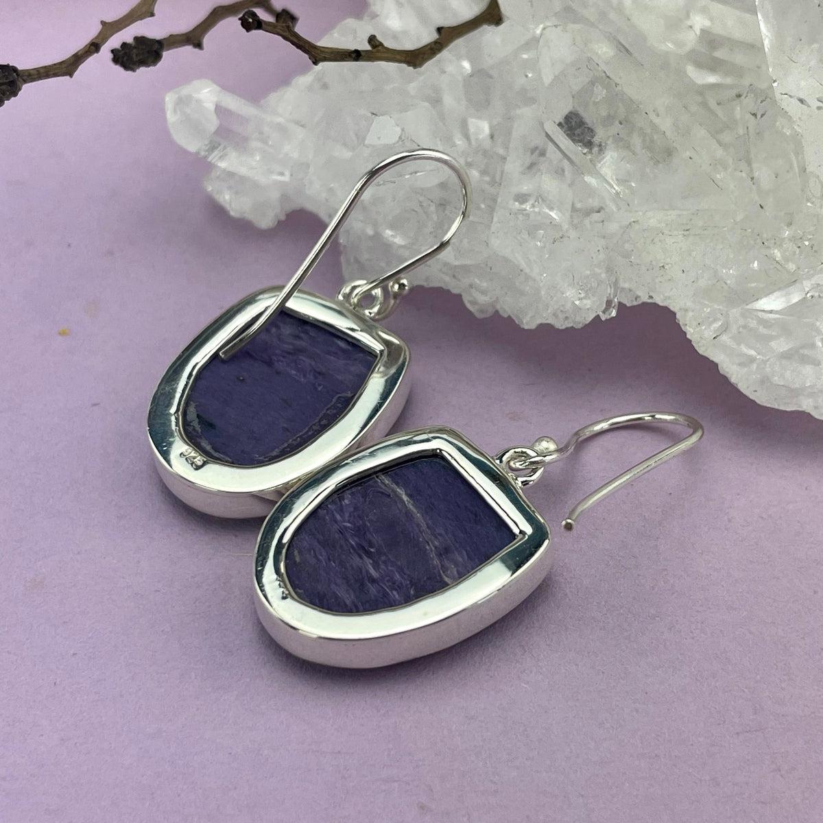 Charoite High Grade Earrings