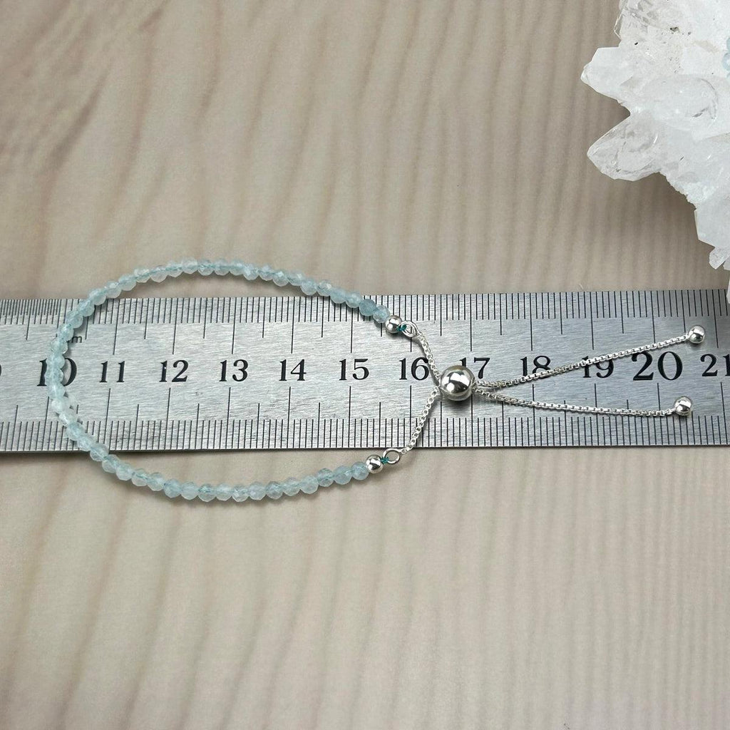 Aquamarine Beaded Bracelet