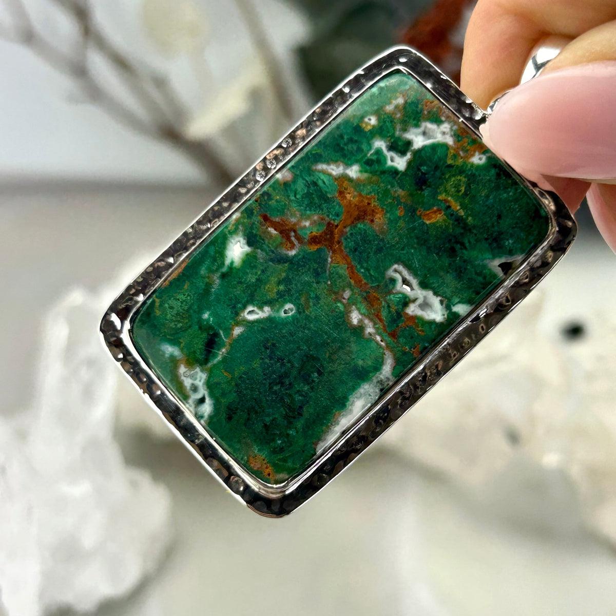 Rectangle Chrysocolla Pendant