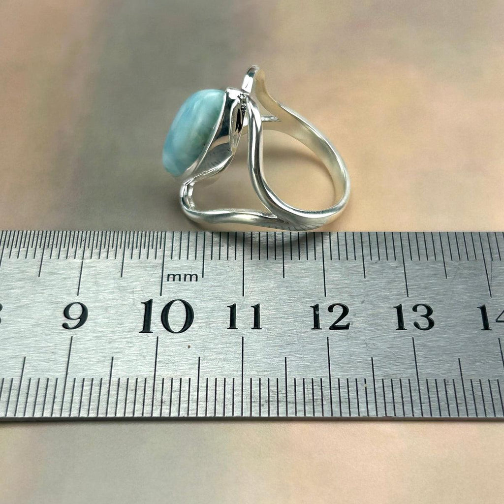 Real Larimar Stone Ring