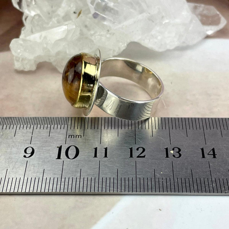 Natural Citrine Dome Ring