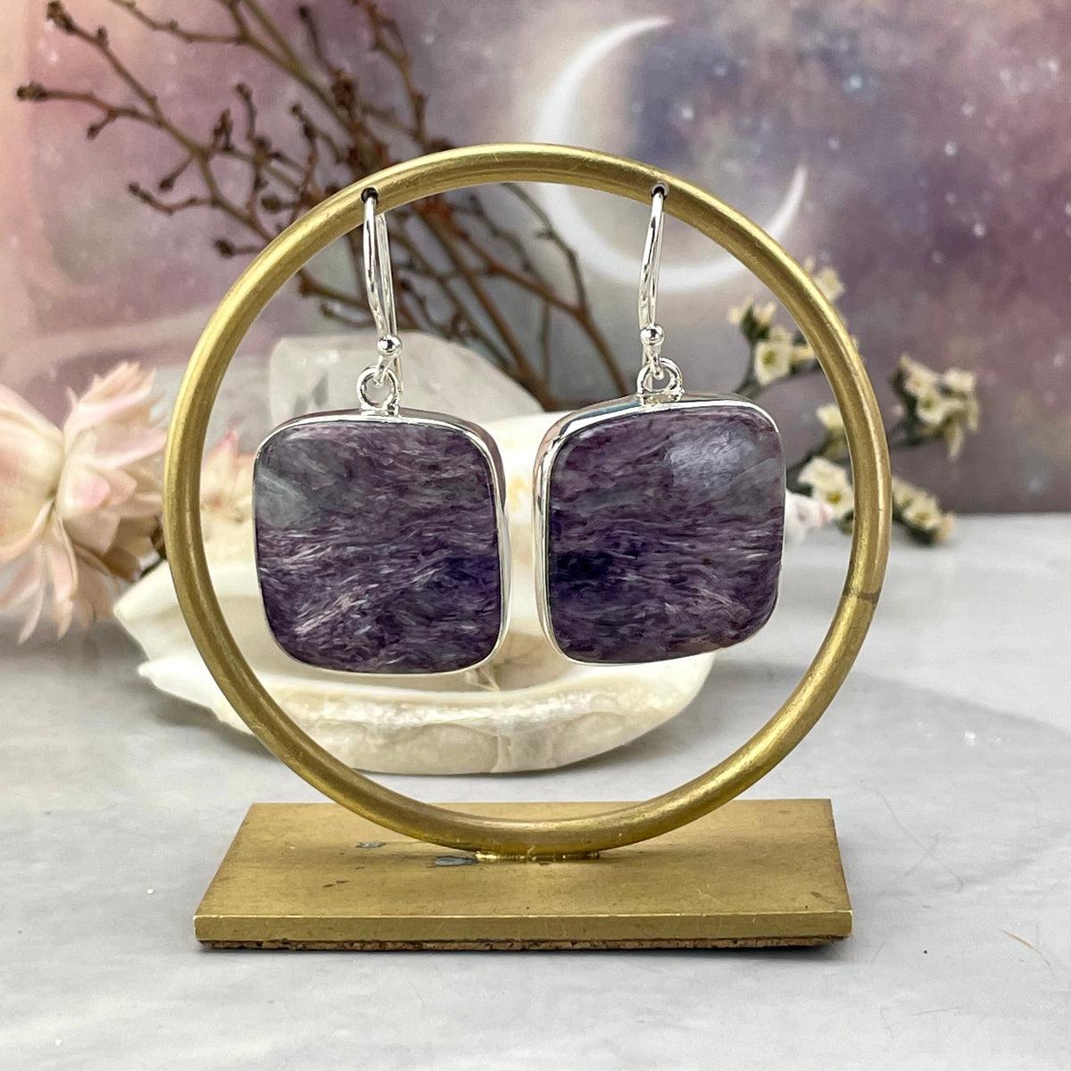 Square Stone Earrings