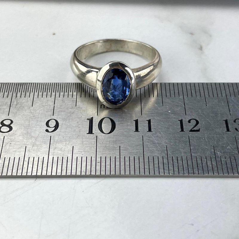 Oval Kyanite Crystal Ring