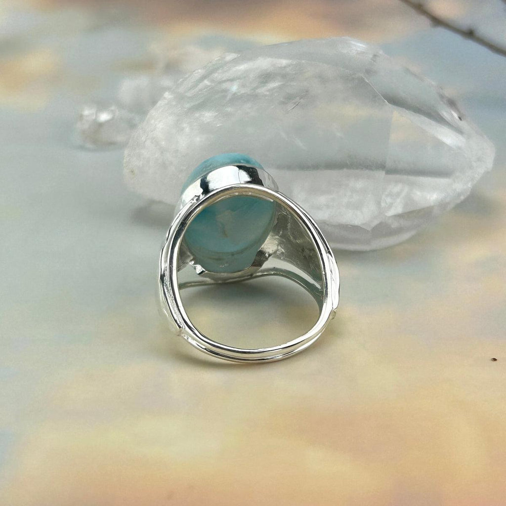 Modern Larimar Ring