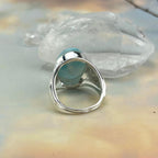 Modern Larimar Ring