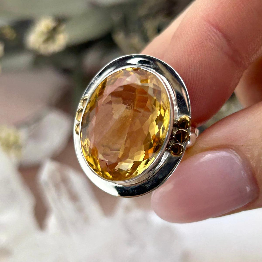 Yellow Crystal Ring