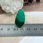 Green Stone Silver Ring