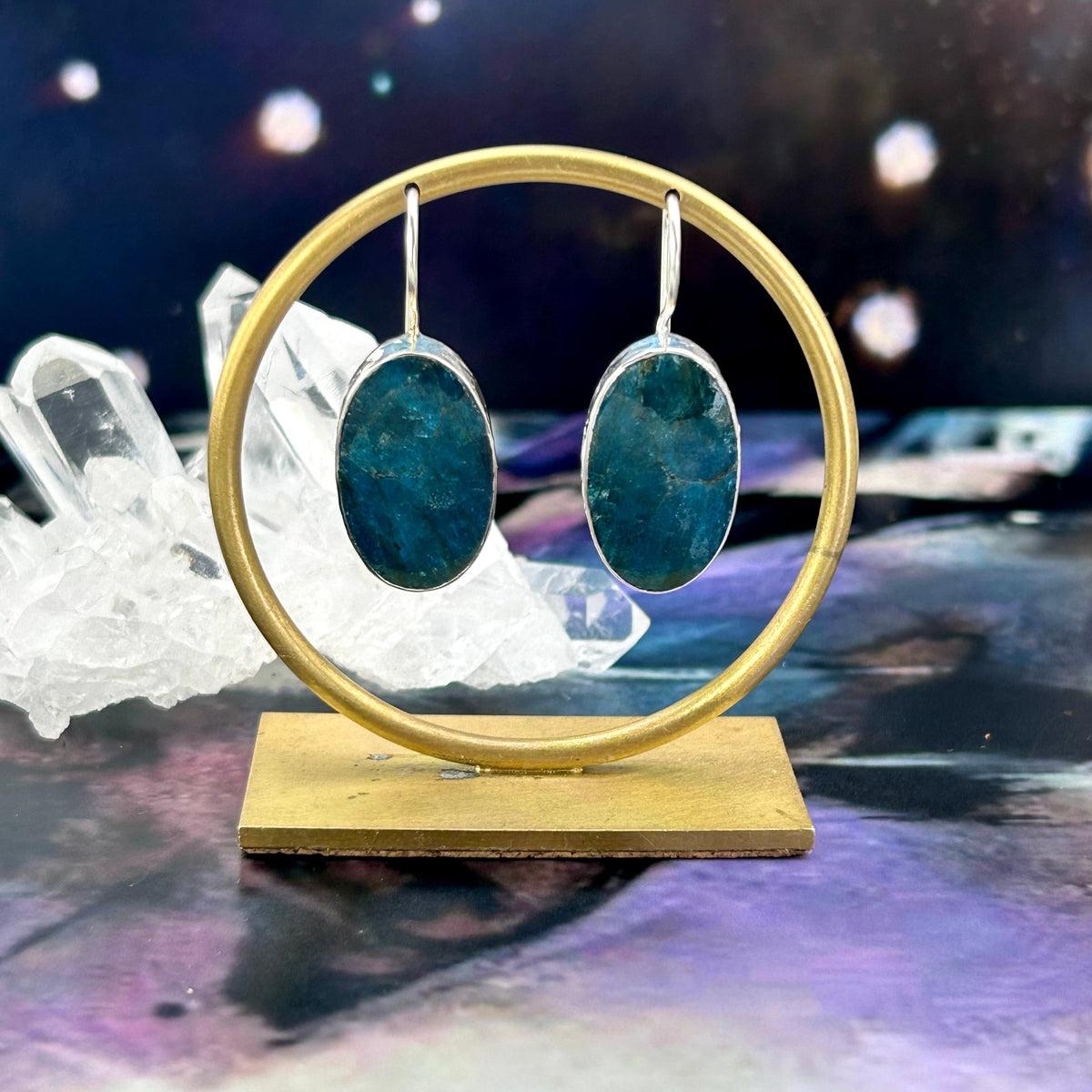 Oval Apatite Earrings