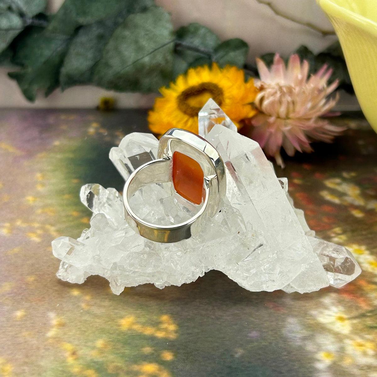 Polished Carnelian Ring
