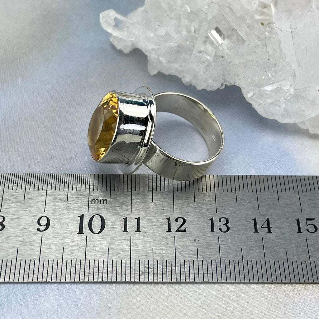 Citrine Ring For Large Finger