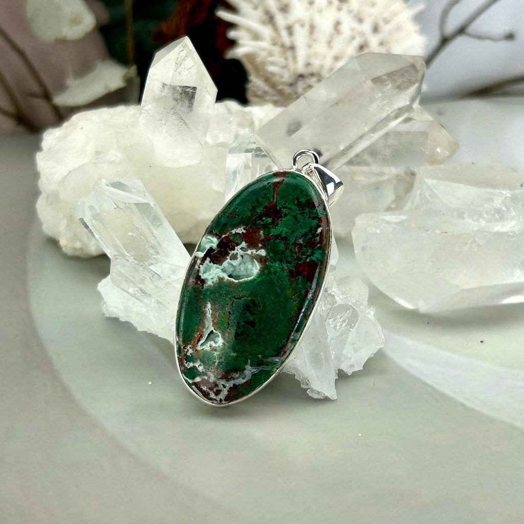 Oval Chrysocolla Pendant