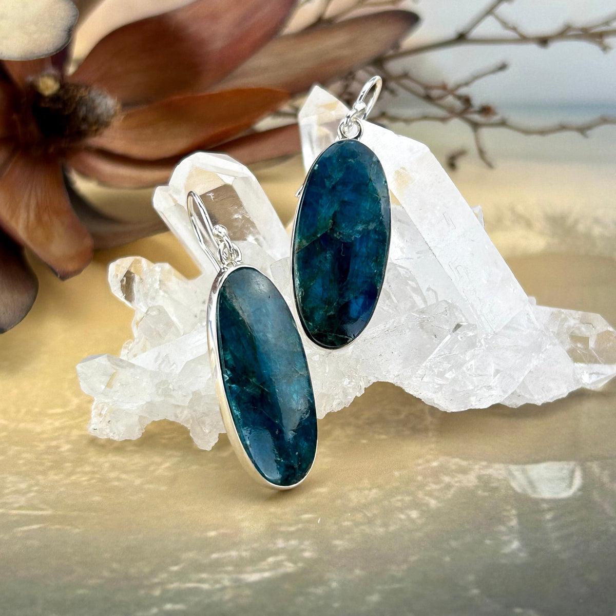 Blue Apatite Earrings