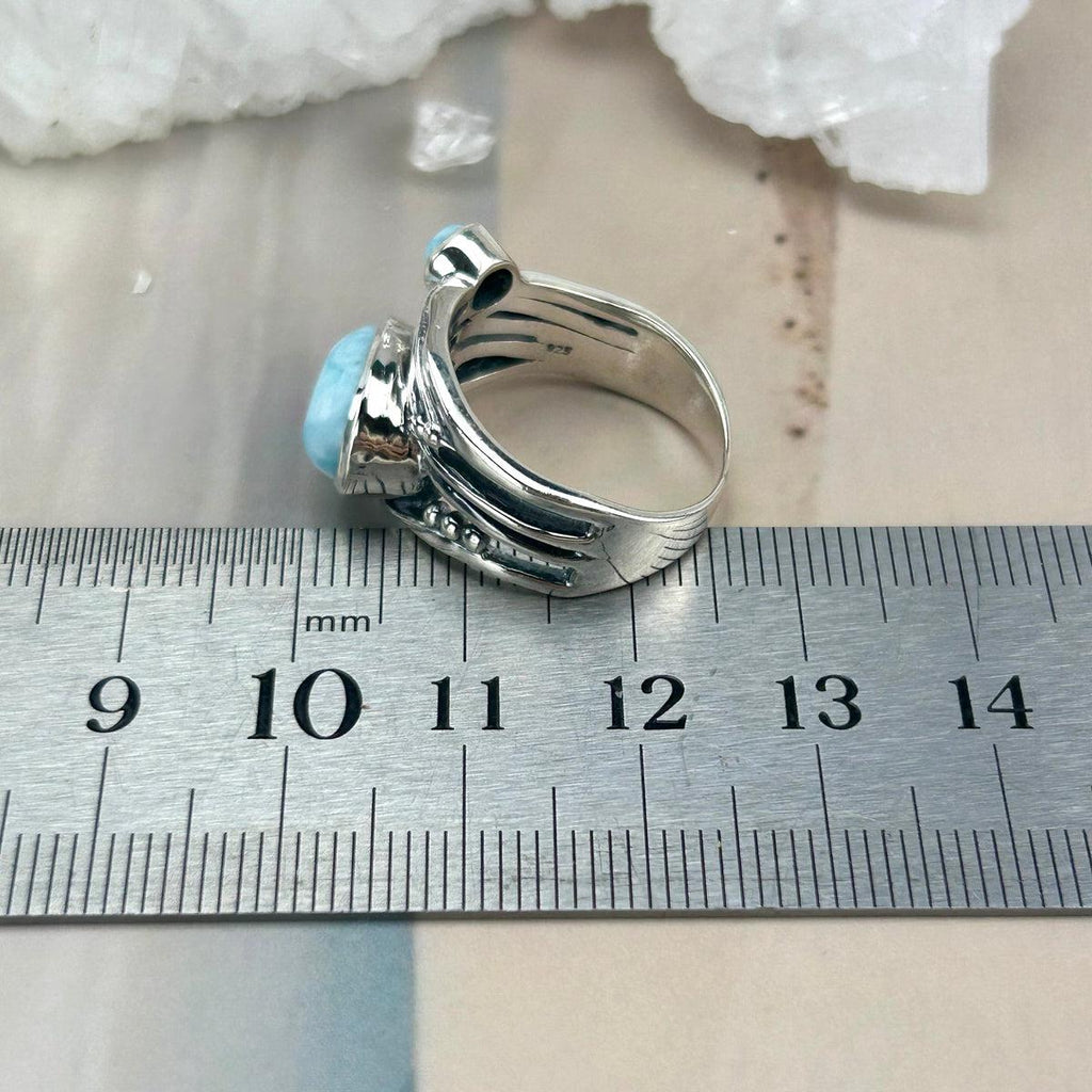 Real Larimar Stone Ring