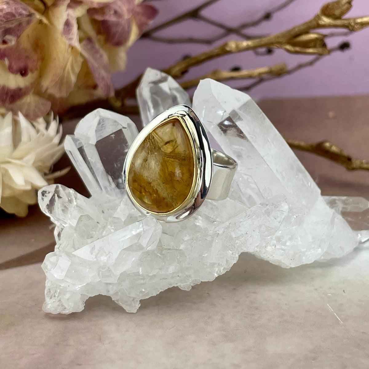 Natural Citrine Women's Ring