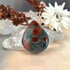 Grey And Red Crystal Pendant